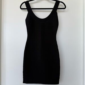 Herve Leger Black Mini Dress